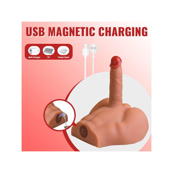 XISE - PEEL DILDO ASS MASTURBADOR DILDO REALÍSTICO POSICIÓN FRONTAL CON THRUSTING 17,5 CM