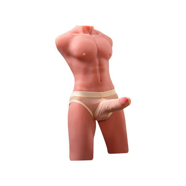 XISE - JASON HALF BODY TORSO REALÍSTICO MASCULINO CON THRUSTING Y VIBRACIÓN 55 CM