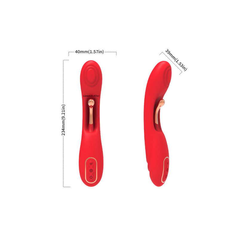 Armony - Vibrador Con Lengua Oscilante Rojo | Vybes.it