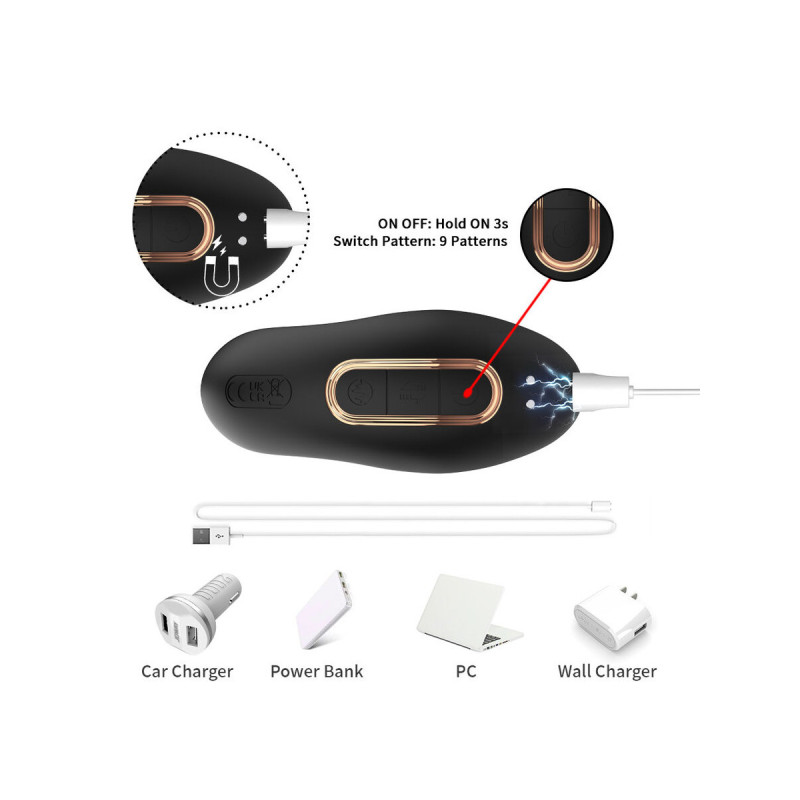 Armony - Vibrateur De Prostate Anal Avec Télécommande Noir |