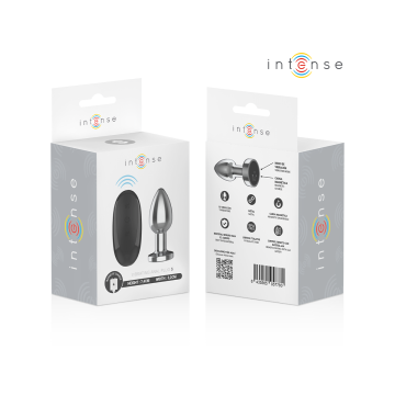 Intense - Plug Anal 10 Vibraciones Metal Con Control Remoto S |
