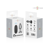 Intense - Plug Anal 10 Vibraciones Metal Con Control Remoto M |