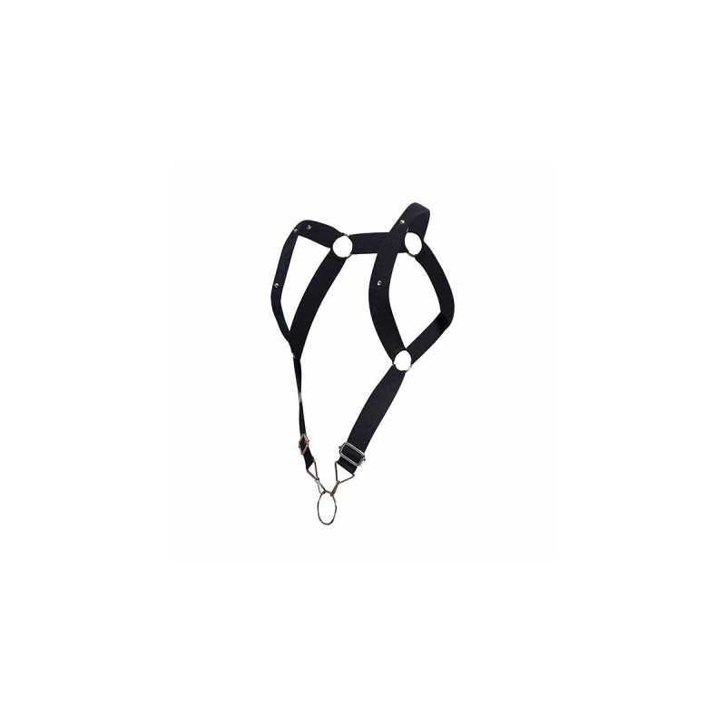 MOB - DNGEON HARNESS WITH STRAIGHT BACK BLACK ONE SIZE - Men's Harnes…