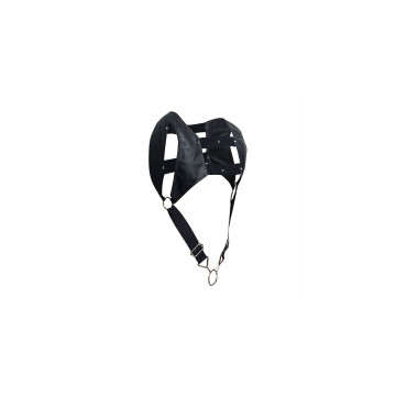 MOB - DNGEON BLACK HARNESS WITH UPPER COCK RING ONE SIZE - Men's Harn…