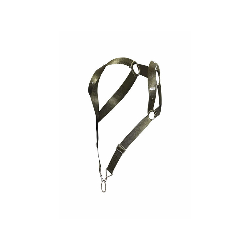 MOB - DNGEON GREEN STRAIGHT BACK HARNESS ONE SIZE - Men's Harnesses