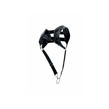 MOB - DNGEON HARNESS MIT SILBERNEM PENISRING, EINE GRÖSSE - Herrenges…