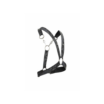 MOB - DNGEON SILBERNES HARNESS MIT KETTEN EINE GRÖSSE - Herrengeschir…