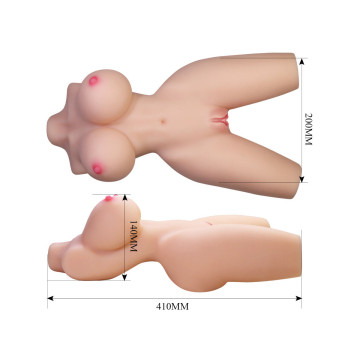 Crazy Bull - Torse Féminin Réaliste Lily Vagin Et Anal 4 Kg |