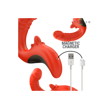 Intense - Paulina Vibrador & Estimulador En Forma De U Rojo |