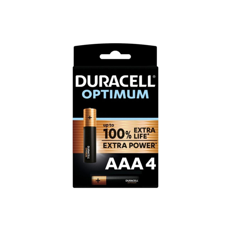 DURACELL - OPTIMUM 200 ALKALINE BATTERIE AAA LR03 4 EINHEIT - Alkali-…