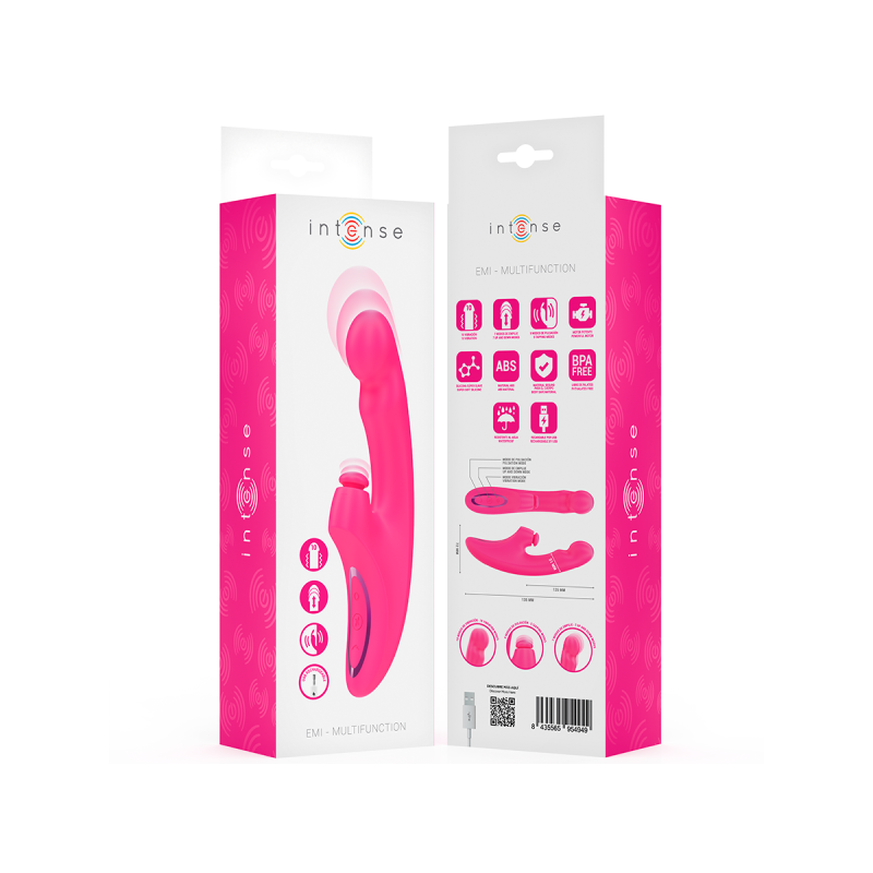 Intense - Emi Vibrator 13.5 Cm Multifunction 3 In 1 10 Vibrations