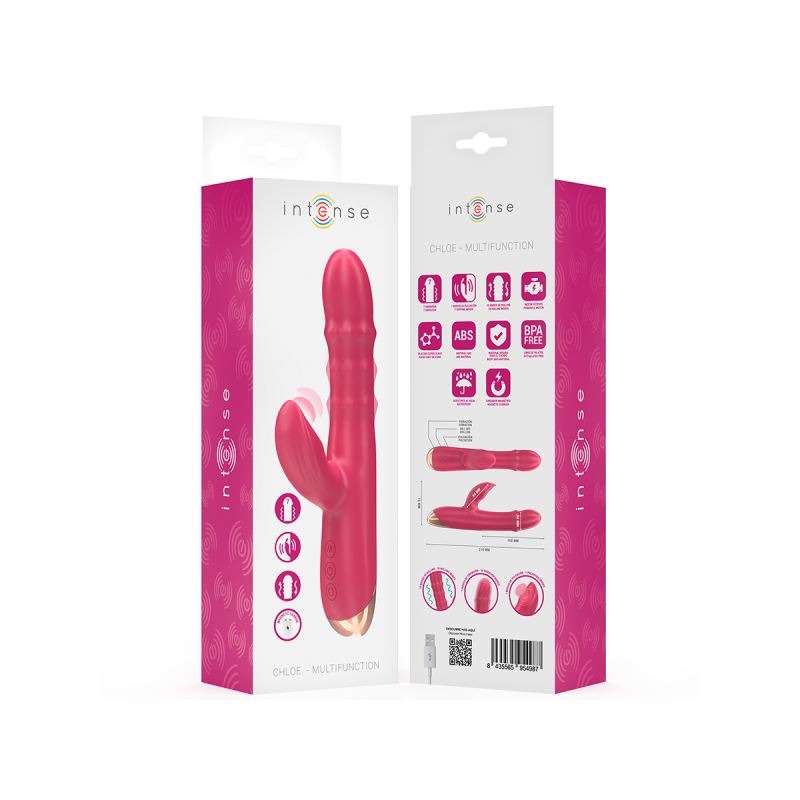 Intense - Chloe Vibrador Multifunción 3 En 1 Rojo | Vybes.it
