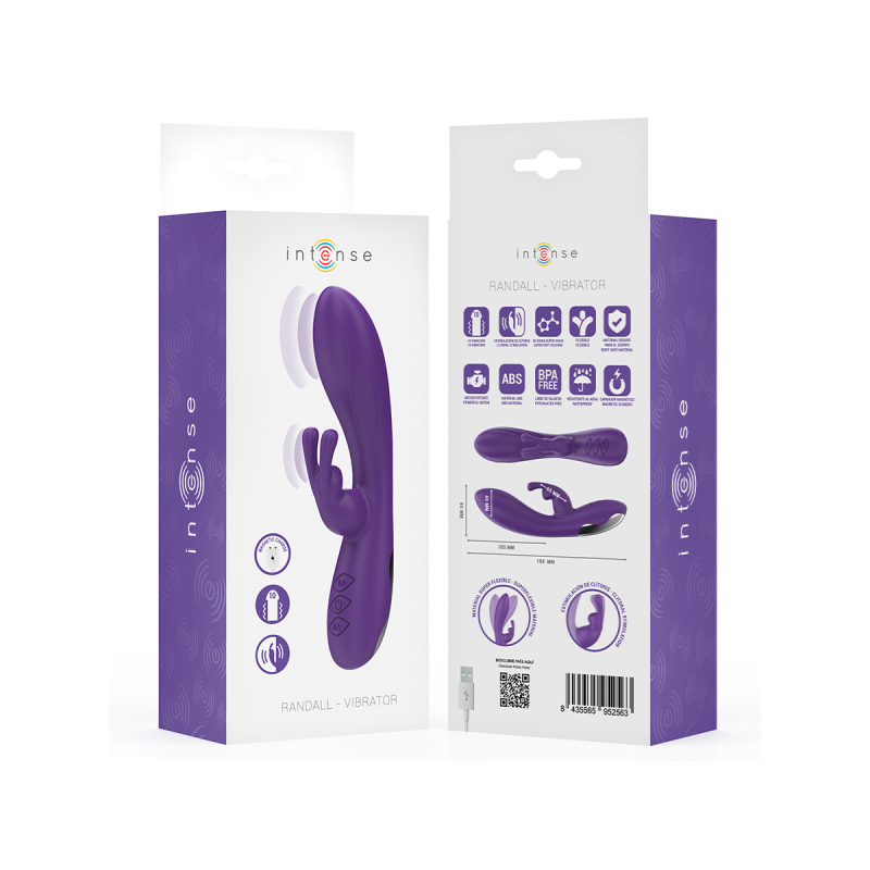 Intense - Randall Vibrador Rabbit 10 Vibraciones Morado | Vybes.it