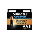 DURACELL - OPTIMUM 200 ALKALINE BATTERY AA LR6 8 UNIT - Alkaline Batt…