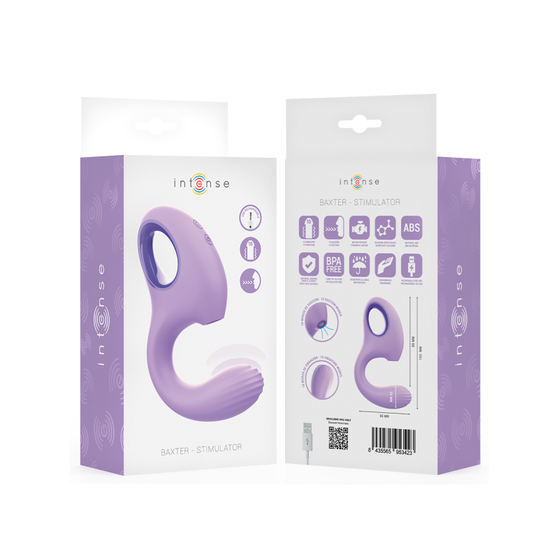 Intense - Baxter Vibrador & Estimulador Violeta | Vybes.it
