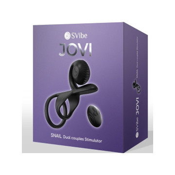 Snail Vibe - Jovi Bague Pour Couples Télécommande Noire | Vybes.it