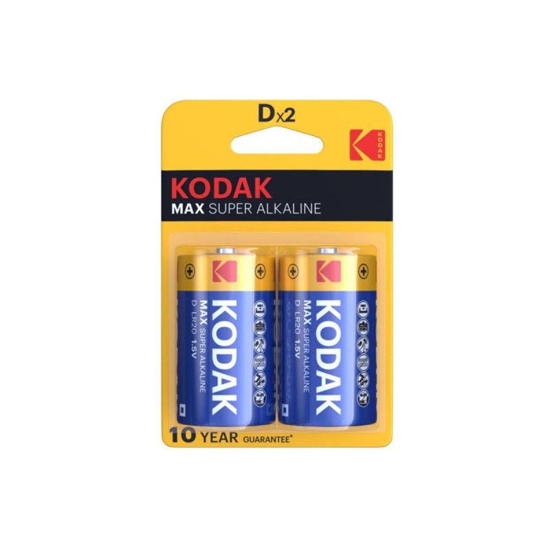 KODAK - MAX ALKALINE BATTERIE D LR20 2 EINHEIT - Alkali-Batterien