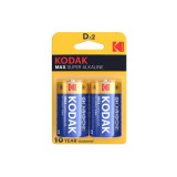 KODAK - MAX ALKALINE BATTERY D LR20 2 UNIT - Alkaline Batteries
