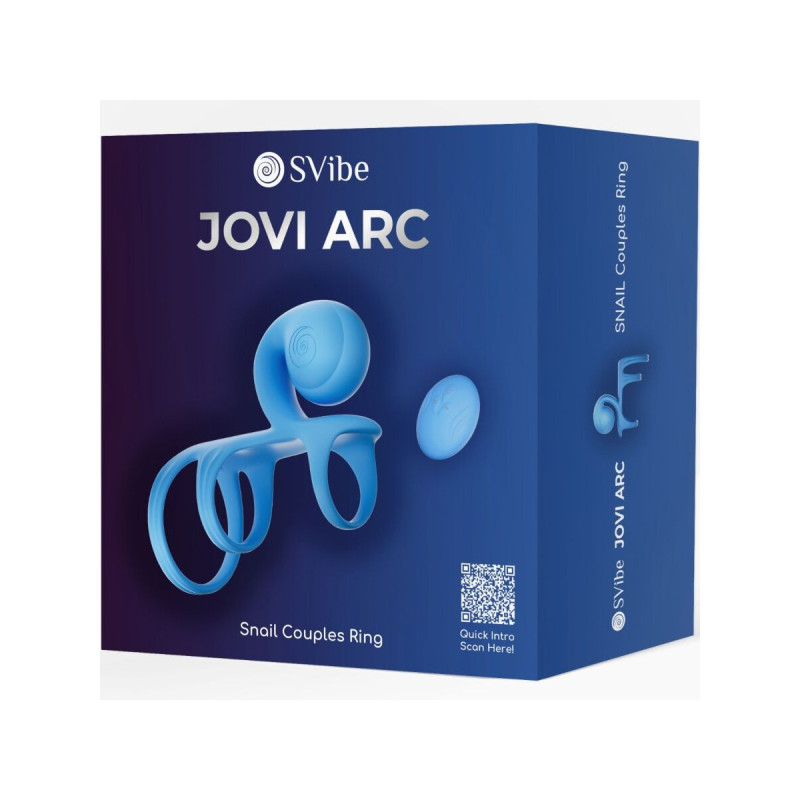 Snail Vibe - Jovi Arc Anneau De Couple Avec Télécommande Bleue |