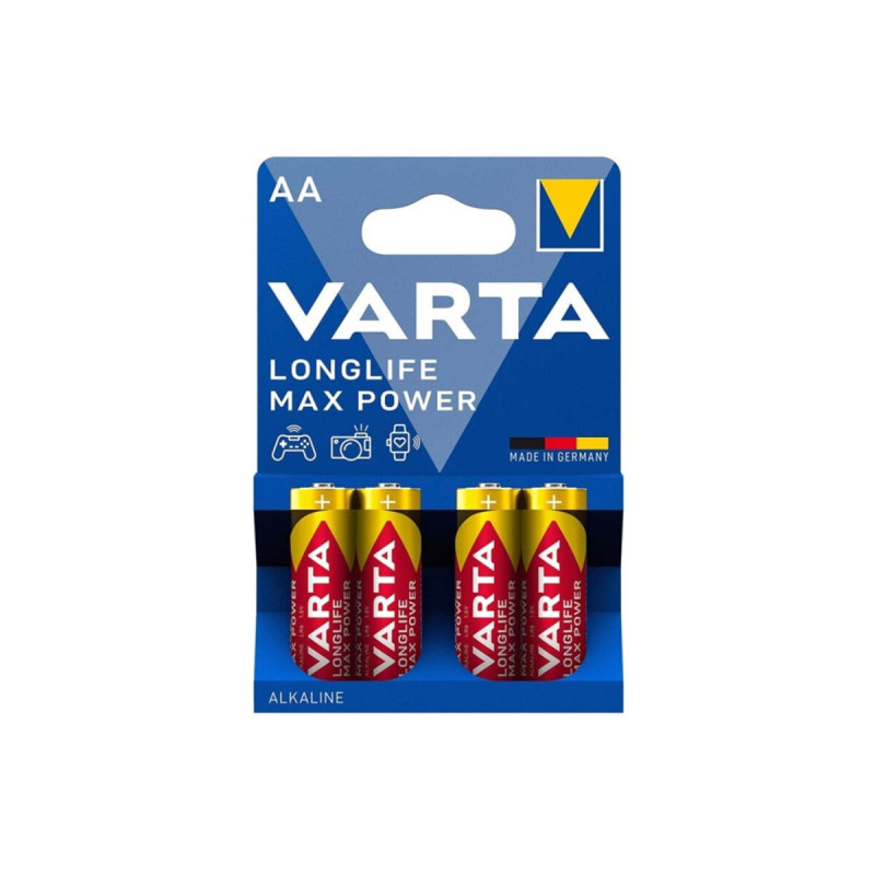 VARTA - MAX POWER ALKALINE BATTERY AA LR6 4 UNIT - Alkaline Batteries