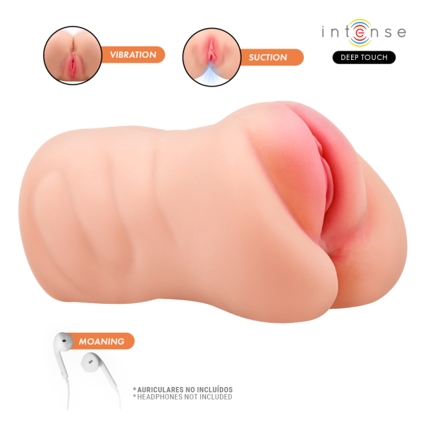 INTENSE DEEP TOUCH - KRISTA MASTURBADOR VAGINA CON EFECTO SUCCIÓN, VIBRACIÓN Y VOZ 1.2 KG