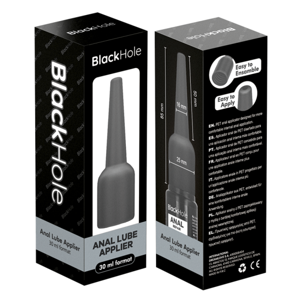 BLACK HOLE - APLICADOR DE LUBRICANTE ANAL TALLA S 30 ML