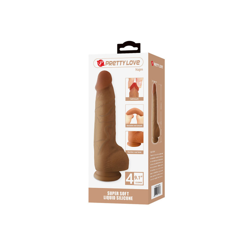 Pretty Love - Najm Dildo Realistico Con Ventosa 23,2 Cm - Ø - 5,5