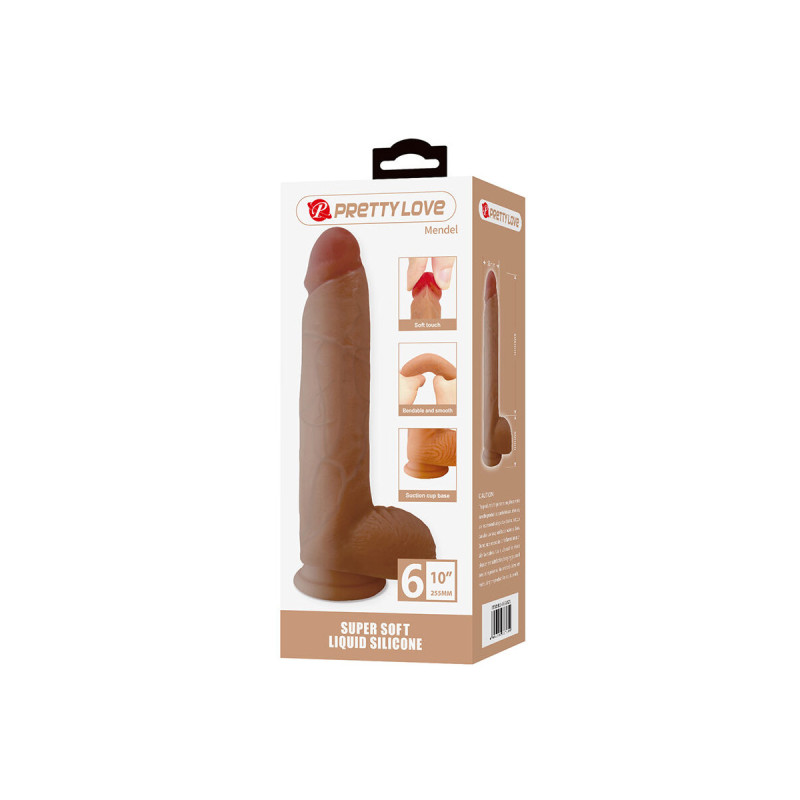 Pretty Love - Mendel Dildo Realístico Con Ventosa 25.5 Cm - Ø - 5.6