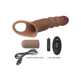 Pretty Love - Funda Para Pene Texturizada Con Vibración Y Control