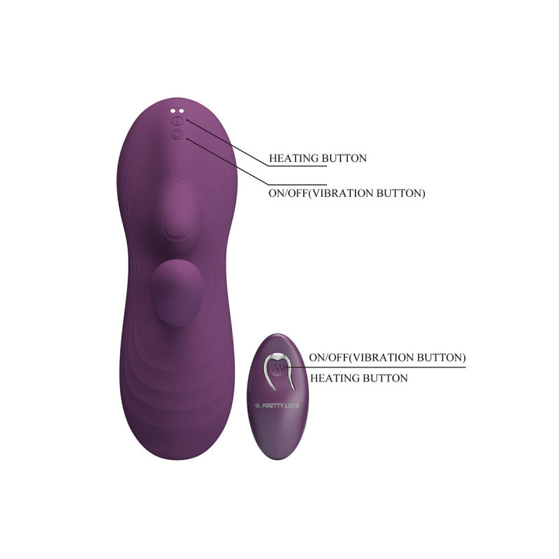 Pretty Love - Luka Sit - Down Vibrador Con Efecto Calor Y Control