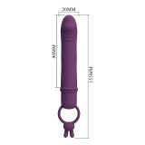 PRETTY LOVE - CORA VIBRADOR FORMA PENE CON ANILLO DE SUJECIÓN