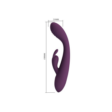 Pretty Love - Emma Vibrador Con Estimulador Rabbit Morado | Vybes.it