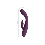 Pretty Love - Emma Vibrador Con Estimulador Rabbit Morado | Vybes.it