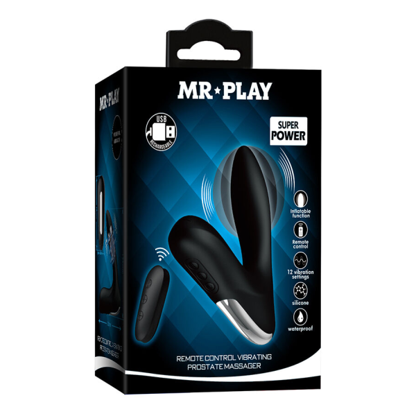 MR PLAY - MASAJEADOR DE PRÓSTATA CON VIBRACIÓN CONTROL REMOTO