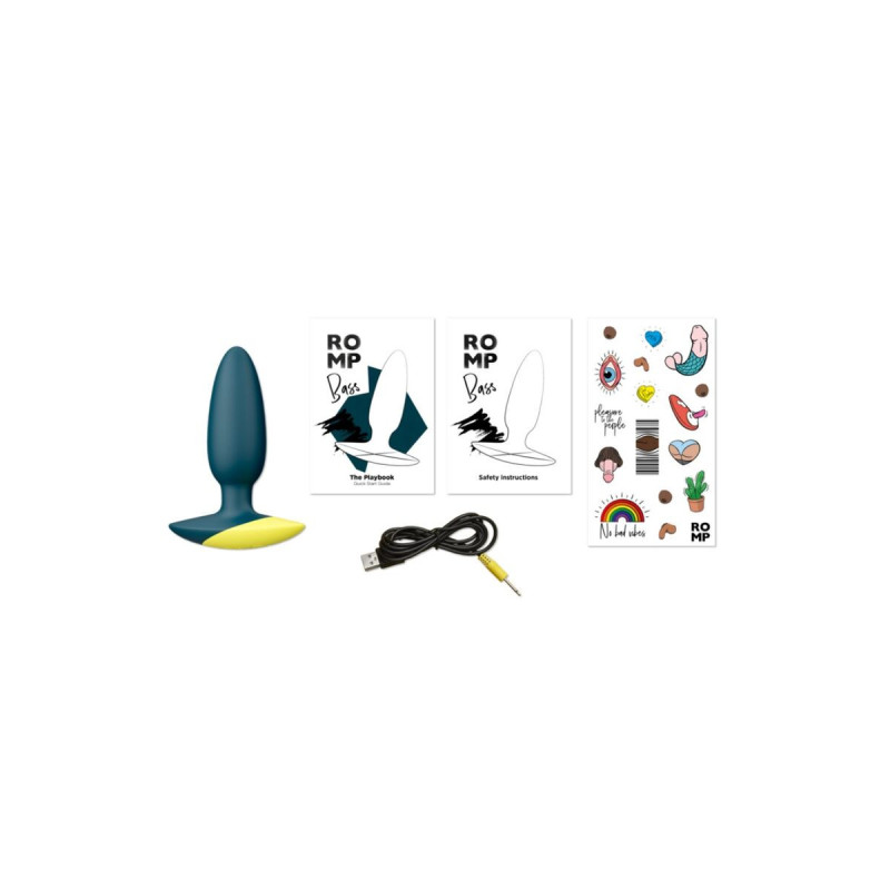Romp - Bass Plug Anal Vibrador 10 Cm Verde | Vybes.it