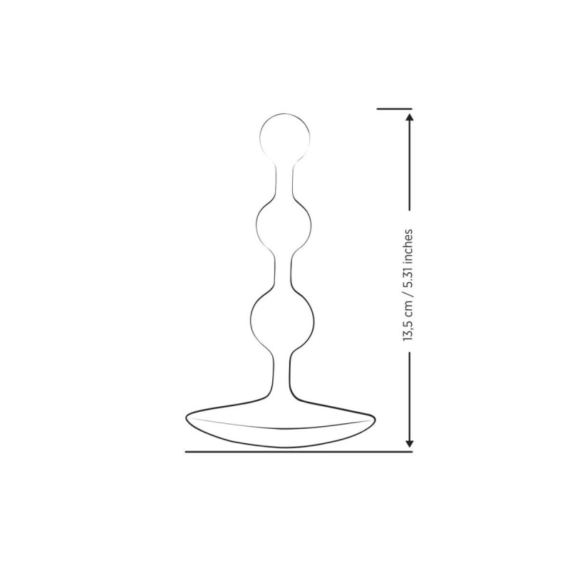 ROMP - AMP LILA FLEXIBLE SILIKON-ANALKAPSELN 12,5 CM LILA - Analkugeln