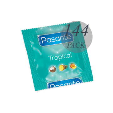 Pasante - Preservativos Sabores Tropical Bolsa 144 Unidades |