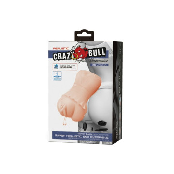 Crazy Bull - Masturbador Water Skin Vagina Con Balas Vibradoras |