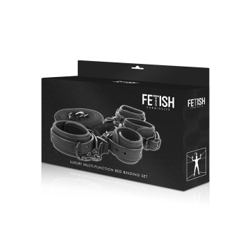 Fetish Submissive - Set De Esposas Y Ataduras Con Forro De Neopreno