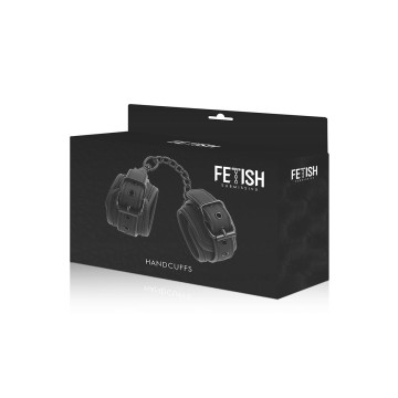 Fetish Submissive - Menottes En Cuir Végétalien Avec Doublure En