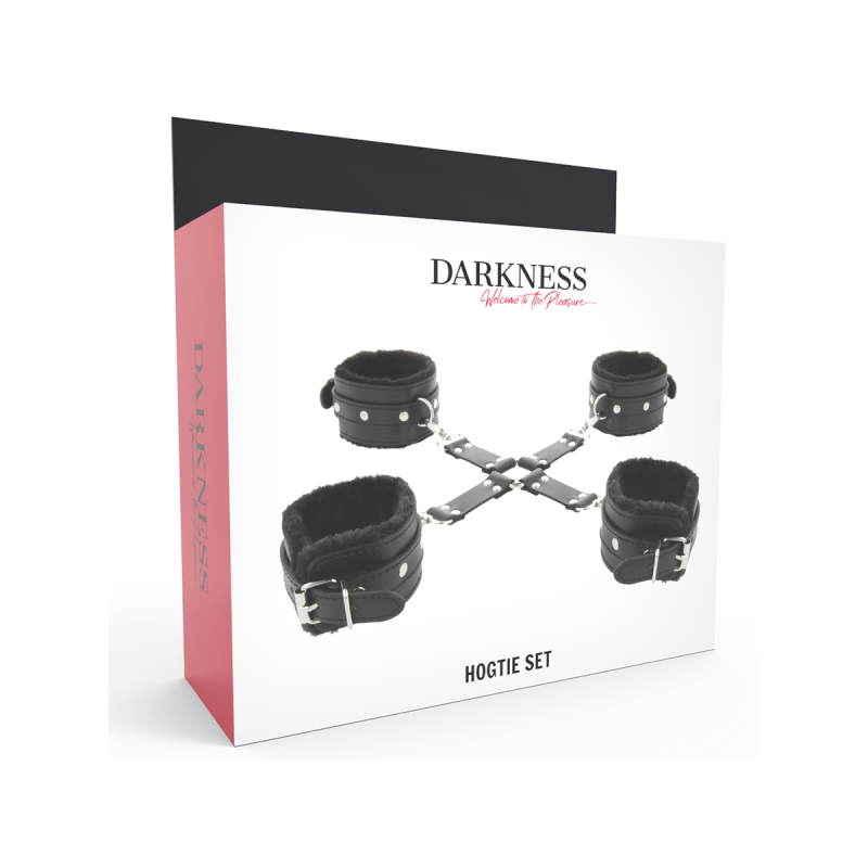 Darkness - Esposas De Cuero Para Pies Y Manos Negro | Vybes.it