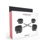 Darkness - Esposas De Cuero Para Pies Y Manos Negro | Vybes.it