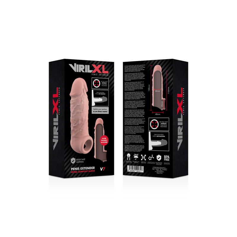 Virilxl - Extension De Pene Liquid Silicone V7 Natural | Vybes.it