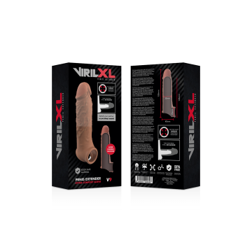 Virilxl - Extensión De Pene Liquid Silicone V9 Marrón | Vybes.it