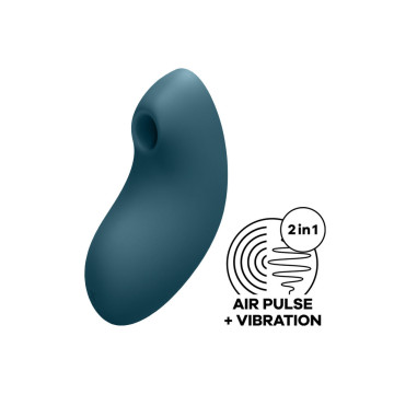 Satisfyer - Vulva Lover 2 Estimulador Y Vibrador Azul | Vybes.it