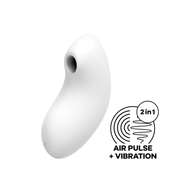 Satisfyer - Vulva Lover 2 Estimulador Y Vibrador Blanco | Vybes.it
