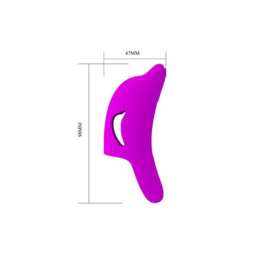 Pretty Love - Delphini Poderoso Estimulador De Dedo Morado |