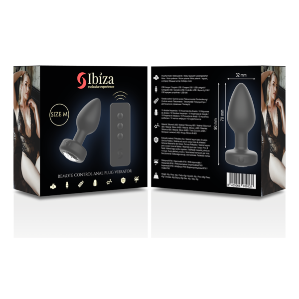 IBIZA - PLUG ANAL CONTROL REMOTO TALLA M