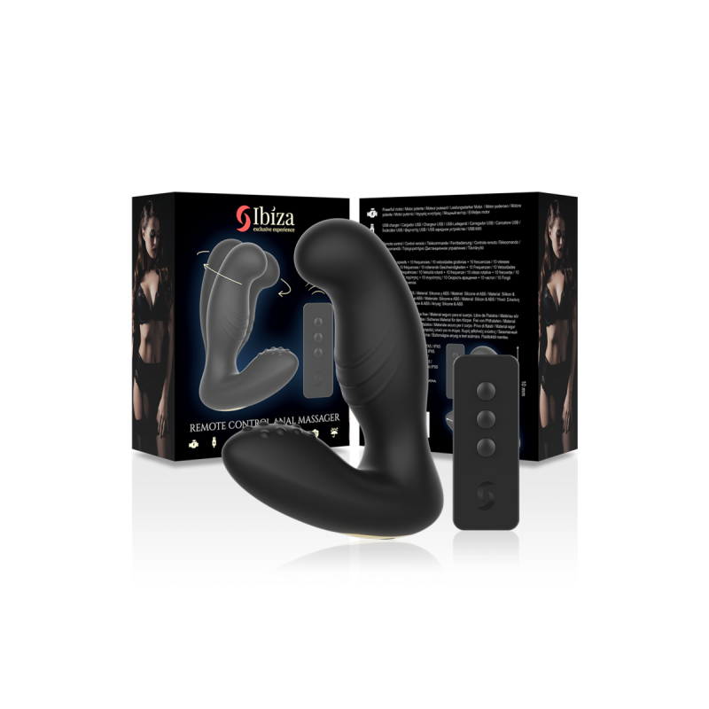 IBIZA - TÉLÉCOMMANDE DE MASSEUR ANAL 10 x 3,5 CM - IBIZA TECHNOLOGY