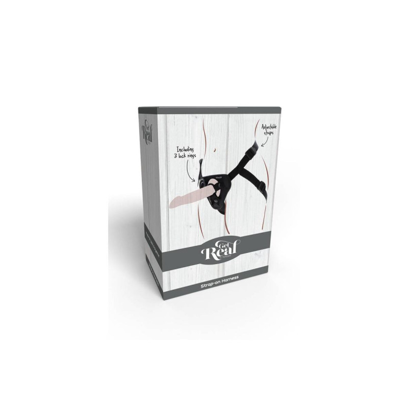 Get Real - Strap - On Harnés Negro | Vybes.it